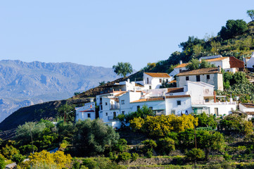 Obraz premium Village of Los Ramirez, Canillas de Aceituno, Andalusia, Spain, Europe