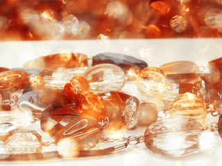 jewelry beads with bright crystals luxury fashion