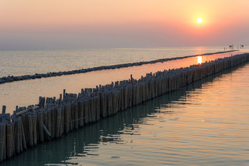 Fototapeta premium Zachód słońca nad morzem