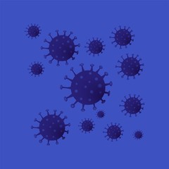 MERS-Cov (Middle East Respiratory Coronavirus Syndrome), New Coronavirus (2019-nKoV). Design concept for protection against a viral pandemic. Quarantine of the novel Coronavirus EPS 