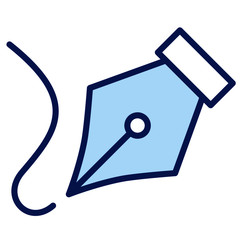 F&uuml;ller, Zeichenstift Vector Icon Illustration