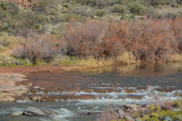 Scenic Beauty of Salt River Canyon in Gila County, Tonto National Forest, Arizona USA