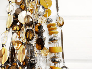 jewelry beads with bright crystals luxury fashion