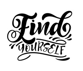 Obraz premium Inspirational quote about life and motivation. Hand drawn vintage illustration with lettering and decoration elements. Drawing for prints on t-shirts and bags, stationary or poster. Vector