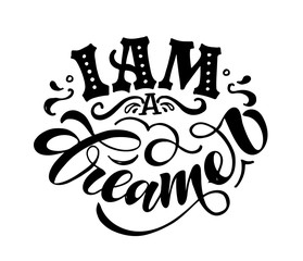 Inspirational quote about life and motivation. Hand drawn vintage illustration with lettering and decoration elements. Drawing for prints on t-shirts and bags, stationary or poster. Vector