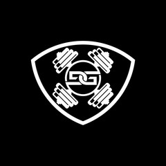Obraz premium dg logo design fitness