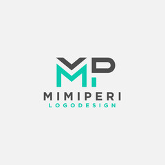 MP Letter Logo Design Initial For Business and Consulting company