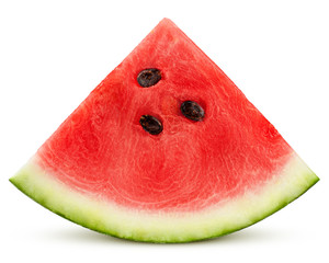 watermelon isolated on white background, clipping path, full depth of field