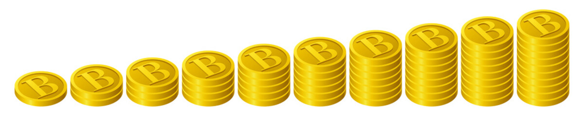 一枚ずつ増えていくBコイン