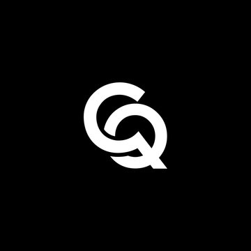 cq logo design vector modern