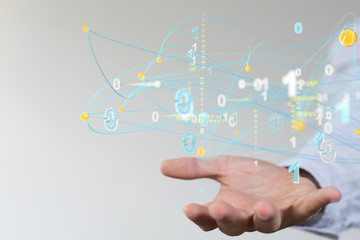 Obraz premium Network connections team working and interacting