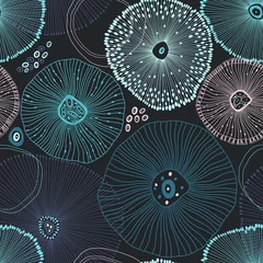 Foto op Plexiglas Zee Zee. Abstract naadloos patroon op het mariene thema. Vector.