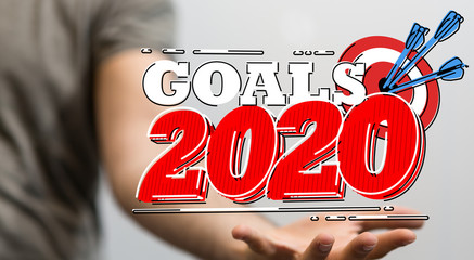 year 2020 business solution concept