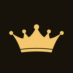 Queen crown icon. Royal, deluxe luxury symbols.