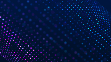 Abstract digital background. Big data code matrix. 3d rendering.