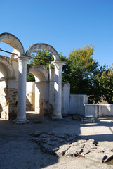 Ruins of The capital city of the Bulgarian Empire medieval stronghold Great Preslav.