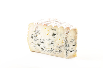 blue cheese isolated on white background
