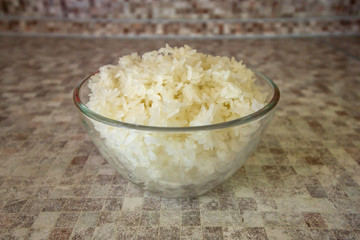 Rice cooked in a traditional wooden steamer has a special taste. You can eat it as a separate dish, as a side dish, or as an addition or ingredient to other dishes. In any case, it is very healthy.