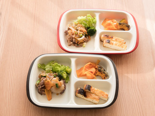 老人夫婦・老人・シニアが食べるワンプレート介護食【介護用弁当】