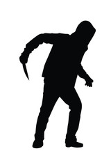 assassin silhouette vector