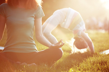 Healthy and Yoga Concept