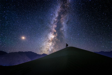 Milky Way in desert - Skardu Desert, Pakistan