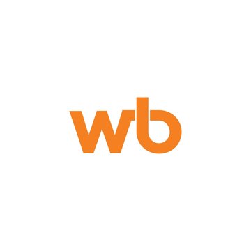 WB Logo Simple Templates and Vector