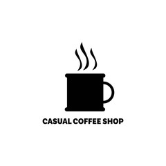 Casual Coffee Shop Logo simple and Vector