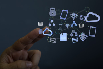 Abstract Futuristic infographic with Visual data complexity