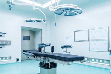 Interior of operating room in modern clinic