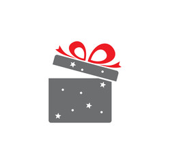 Gift related icon on background for graphic and web design. Creative illustration concept symbol for web or mobile app