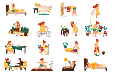 Woman Daily Routine Set