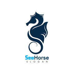 Sea Horse icon logo and symbol creative vector illustration © arif23