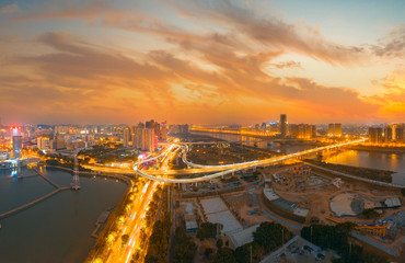 Night view of Quanzhou City, Fujian Province, China