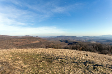 Borzsony mountain peaks view from the Nagy-Sas-hegy