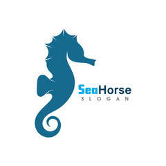 Fototapeta premium Sea Horse icon logo and symbol creative vector illustration