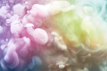 Swirling colorful smoke, sky clouds of pastel colors, meditative relaxing esoteric vibrant...