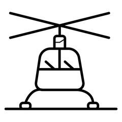 Helicopter icon design. Helicopter icon in trendy flat style design. Vector illustration.