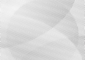Abstract background with lines of variable thickness. Halftone effect line pattern.  Grunge wave pop art texture for poster, banner, sites, business cards, cover, postcard, design, labels, stickers
