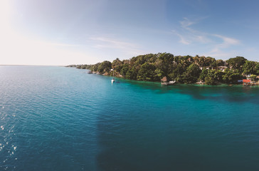 Obraz premium Bacalar from above
