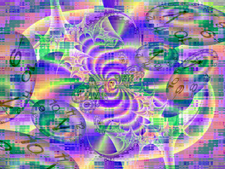 Abstract image of time travel or quantum computing 