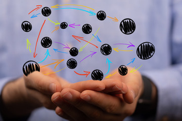 Concept of teamwork and partnership