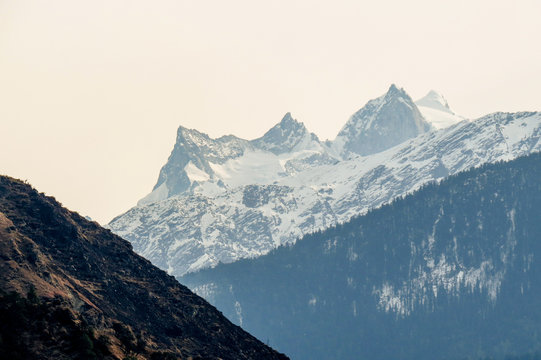 Peaks Of Mount Swargarohini In Garhwal Himalayas