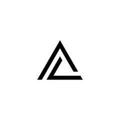 al letter vector logo abstract