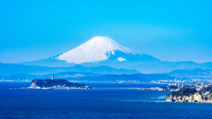 富士山と湘南海岸