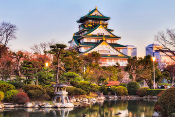 JP Osaka Castle Rise pond close
