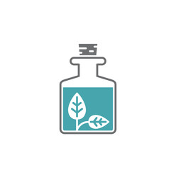 Natural cosmetics related icon on background for graphic and web design. Creative illustration concept symbol for web or mobile app