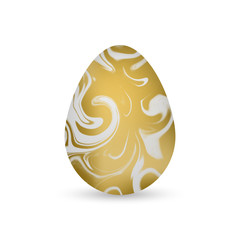 Easter Egg Marble and  Gold vector