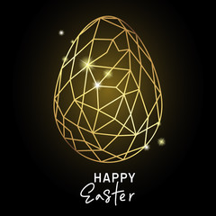 Esater Greeting Card Glitter vector