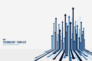 Abstract arrow blue stripe line pattern decorative artwork background. illustration vector eps10